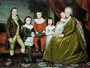 Ralph Earl Earl Ralph Mrs Noah Smith And Her Children oil on canvas